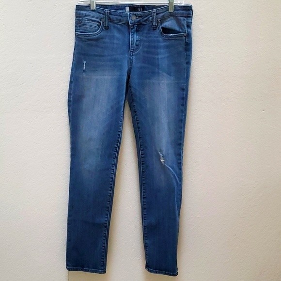 Kut from the Kloth Distressed Catherine Boyfriend Jeans Size 6 - Picture 3 of 13